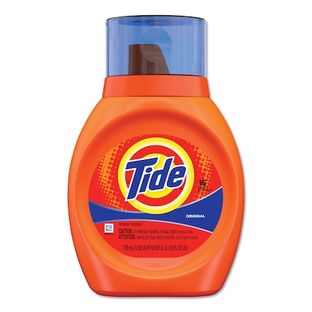 TIDE Liquid Laundry Detergent, Original, 25 oz Bottle, PK6 13875